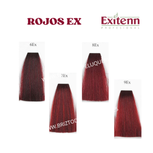TINTE / COLORACIÓN PARA EL PELO COLOR CREME EXITENN GAMA: ROJOS EX Nº: 6EX, 7EX, 8EX y 9EX