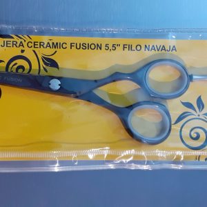 TIJERA CERAMIC FUSIÓN FILO DE NAVAJA PROFESIONAL BRIZ